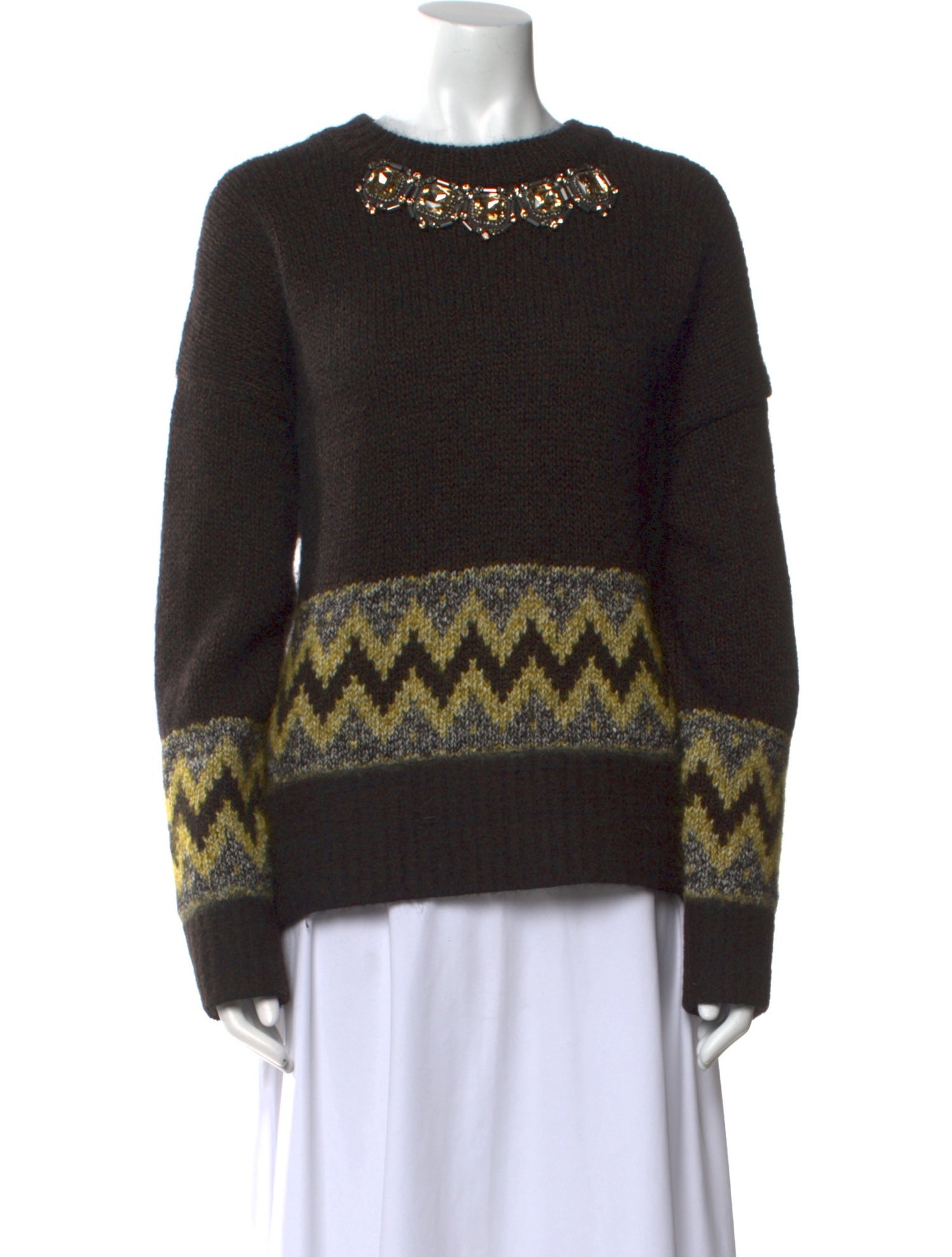 Marni Printed Crew Neck Sweater