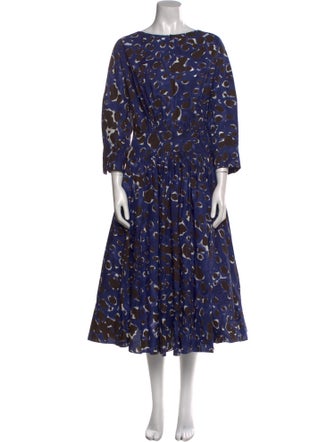 Marni Printed Midi Length Dress