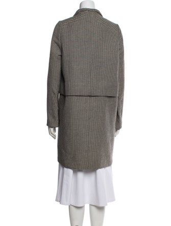 Marni Wool Houndstooth Print Coat