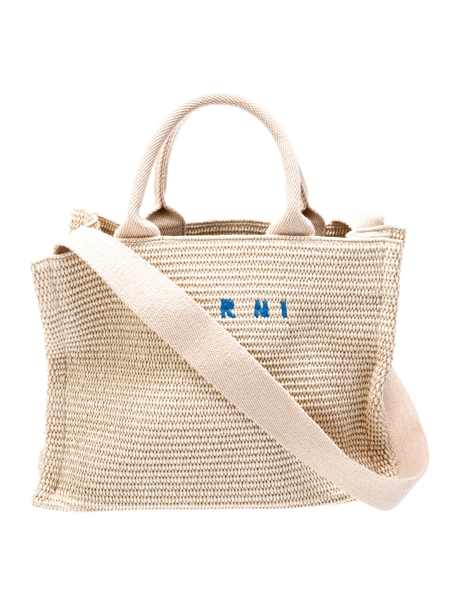 Marni Raffia Top Handle Bag