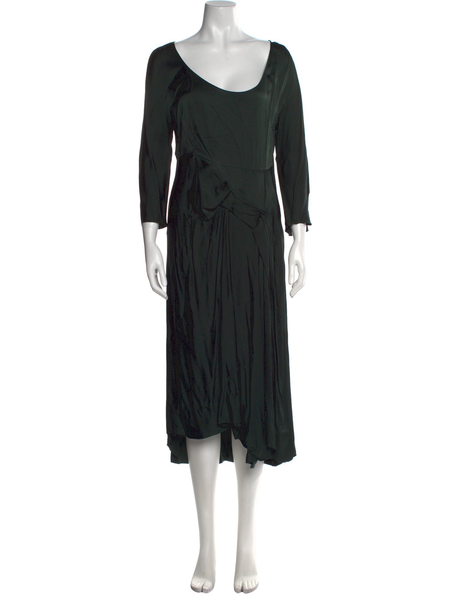 Marni Scoop Neck Midi Length Dress