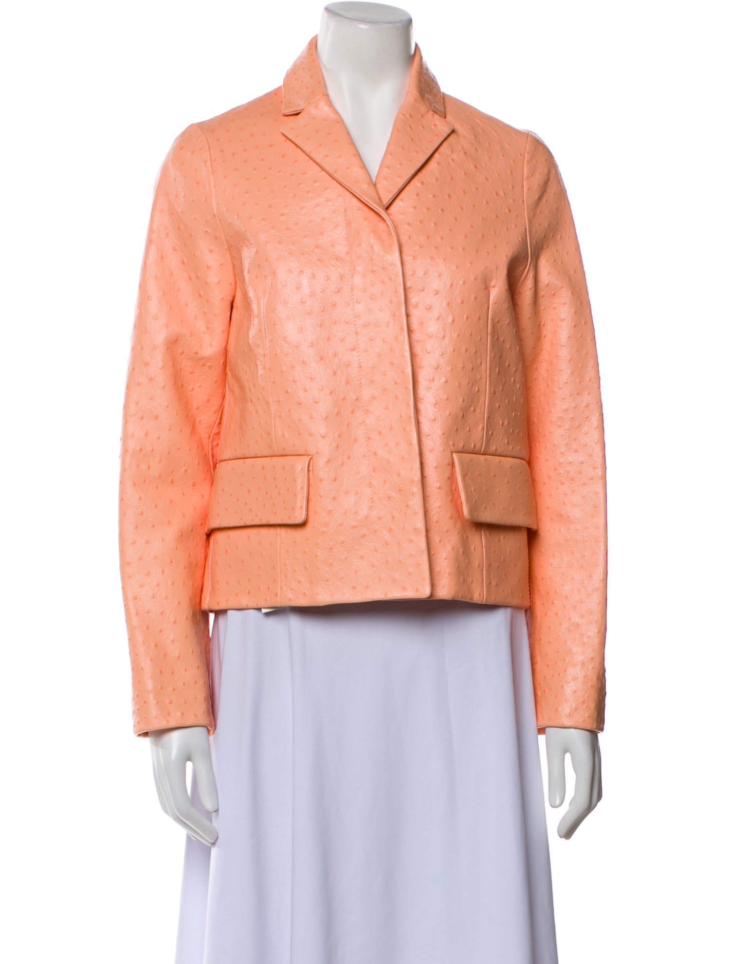 Marni Embossed Leather Blazer