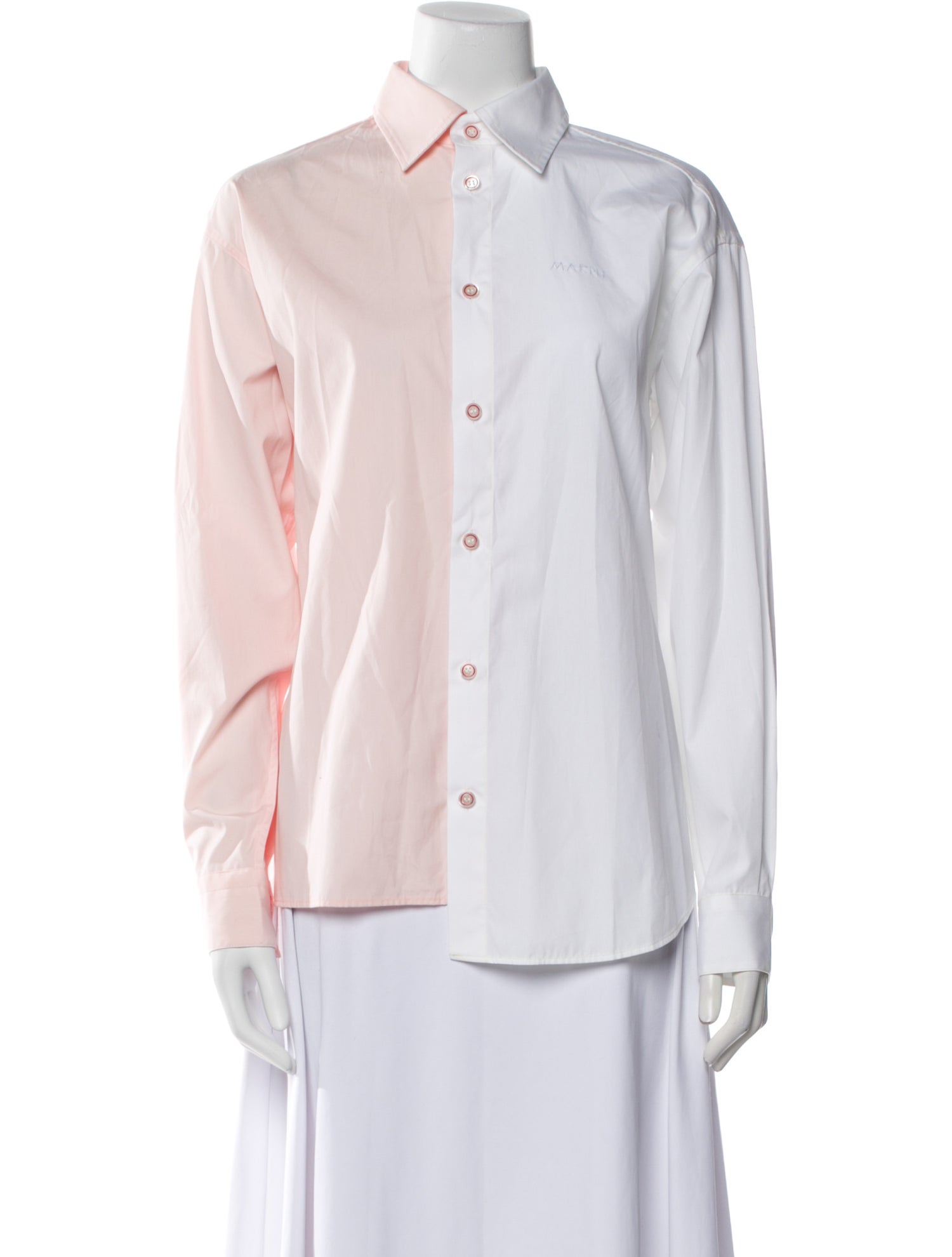 Marni Long Sleeve Button-Up Top