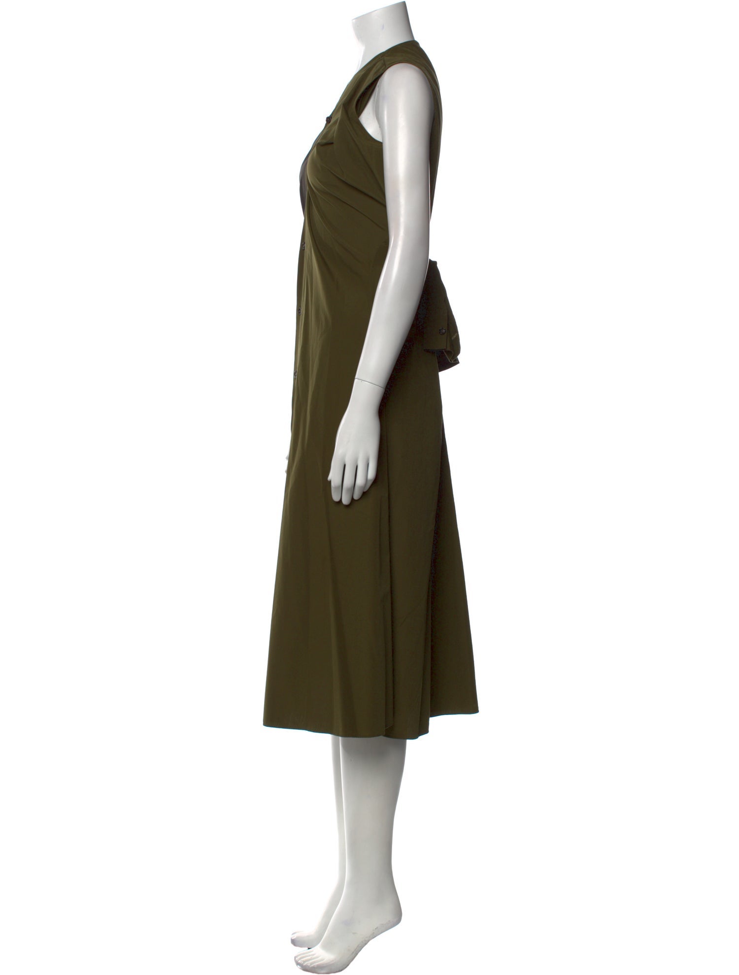 Marni V-Neck Midi Length Dress