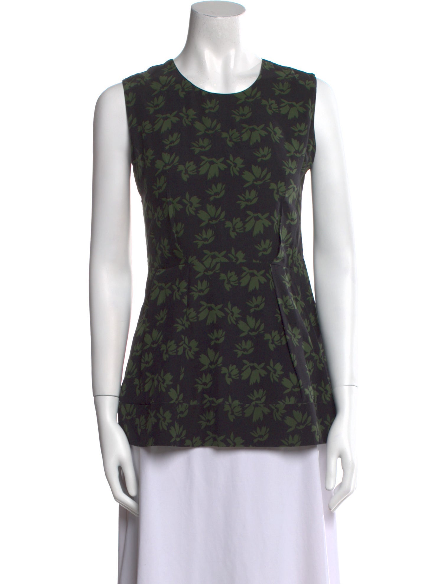Marni Silk Floral Print Top