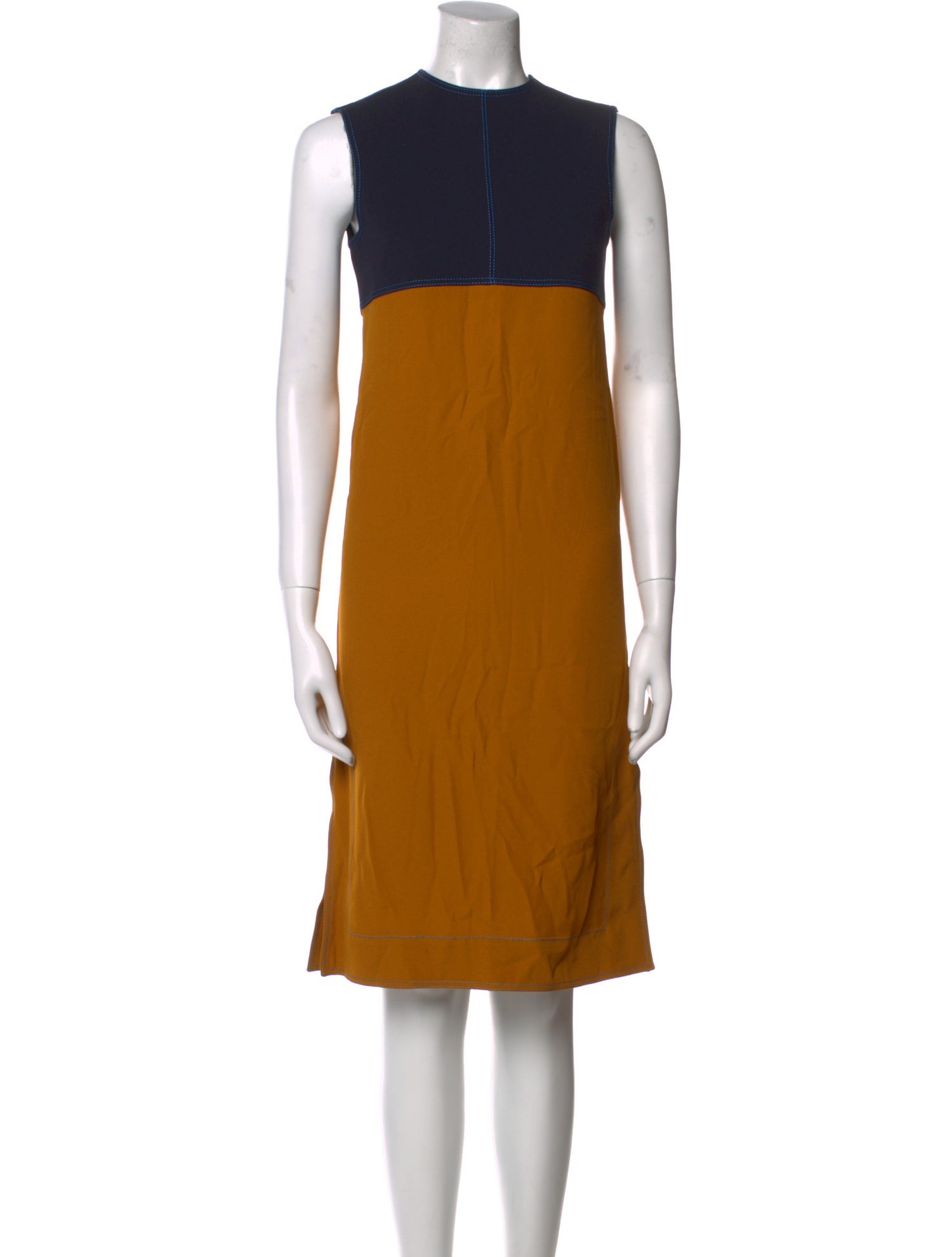 Marni Colorblock Pattern Knee-Length Dress