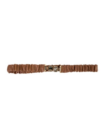 Marni Leather Crystal Embellishments Belt Kit