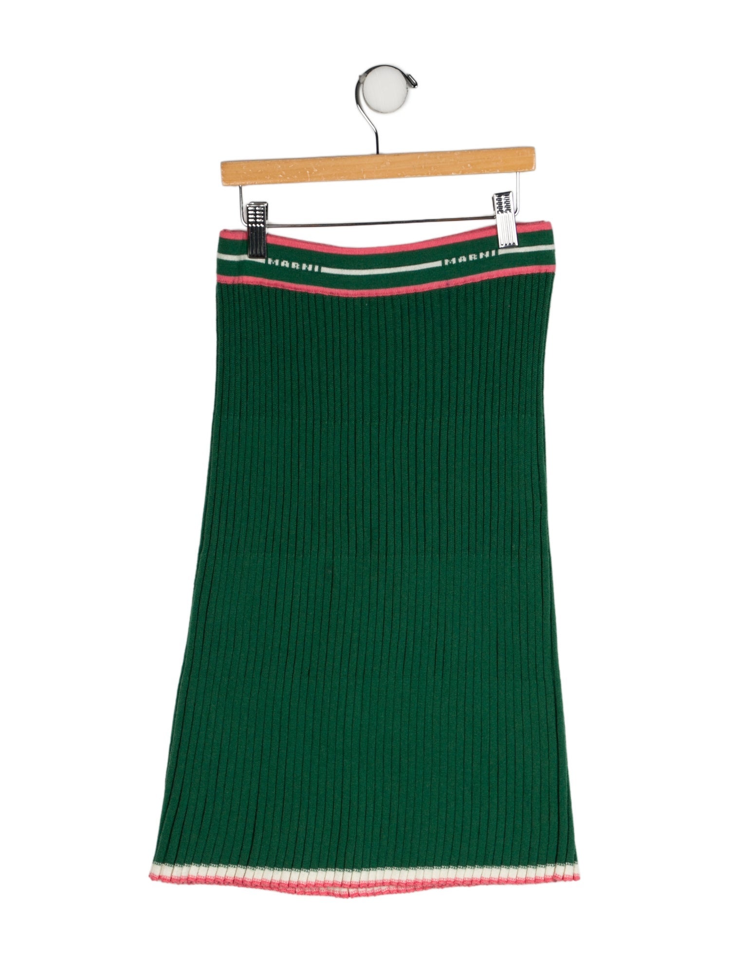 Marni Solid Knee Length Skirt