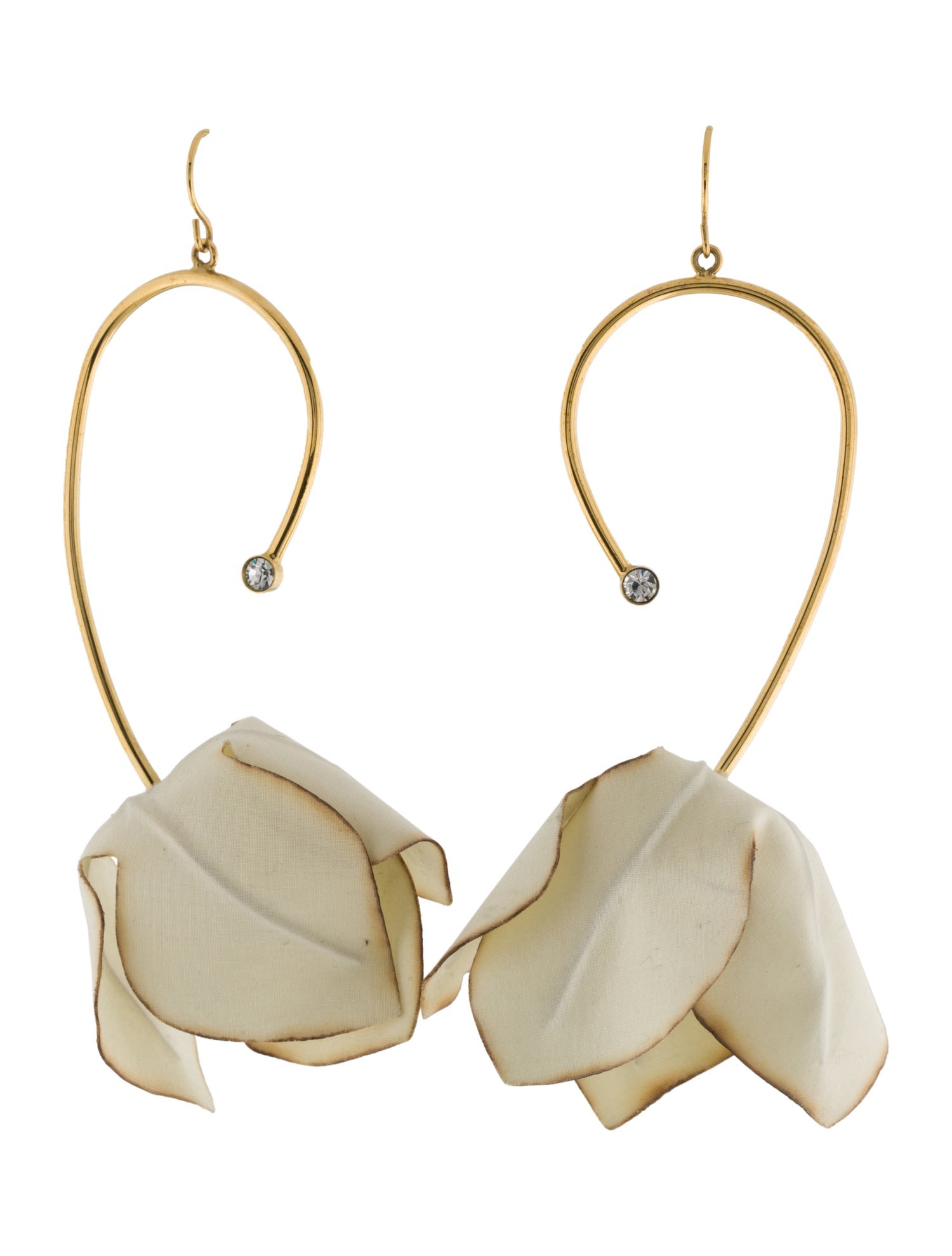 Marni Crystal Tulip Drop Earrings