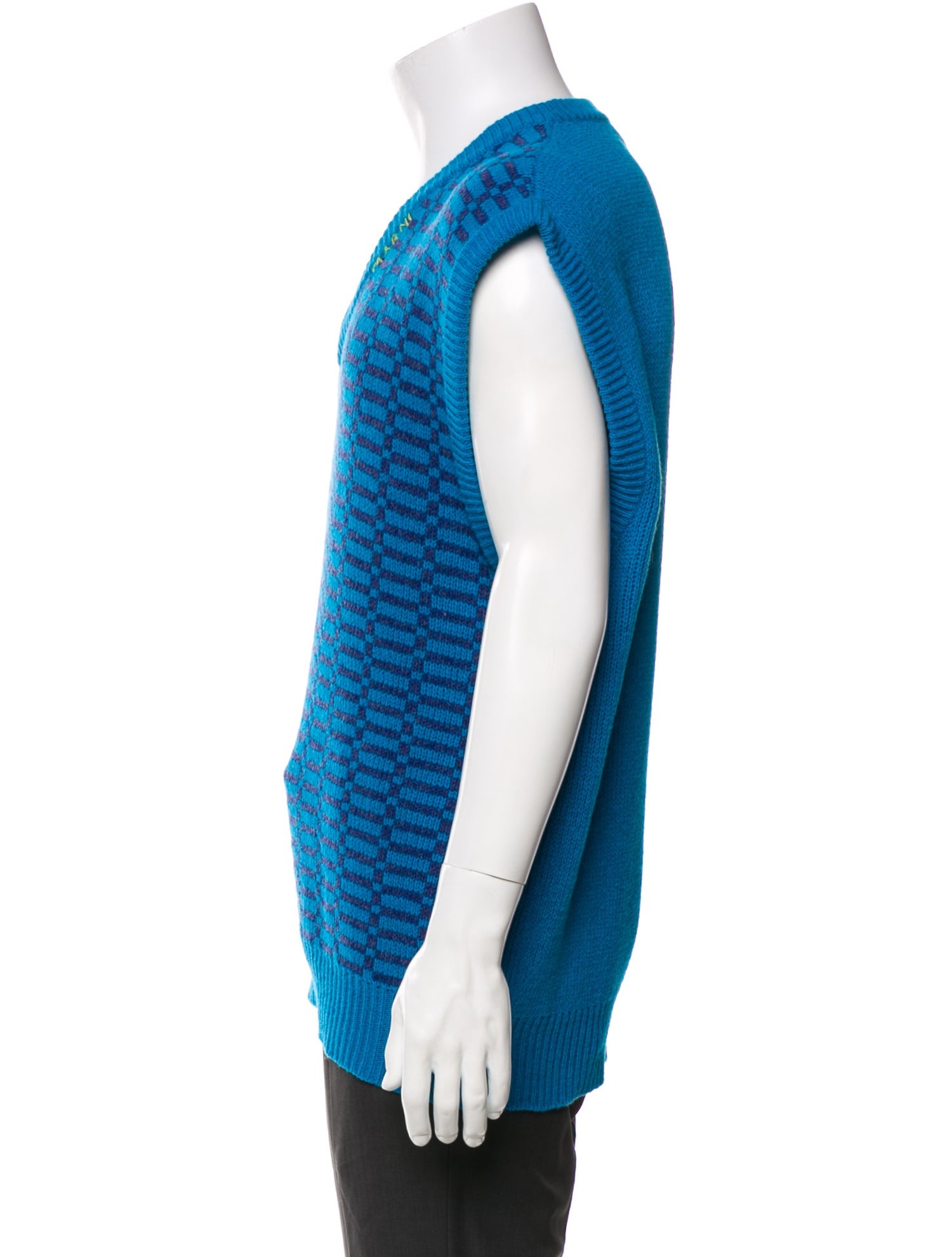 Marni Virgin Wool Striped Sweater Vest