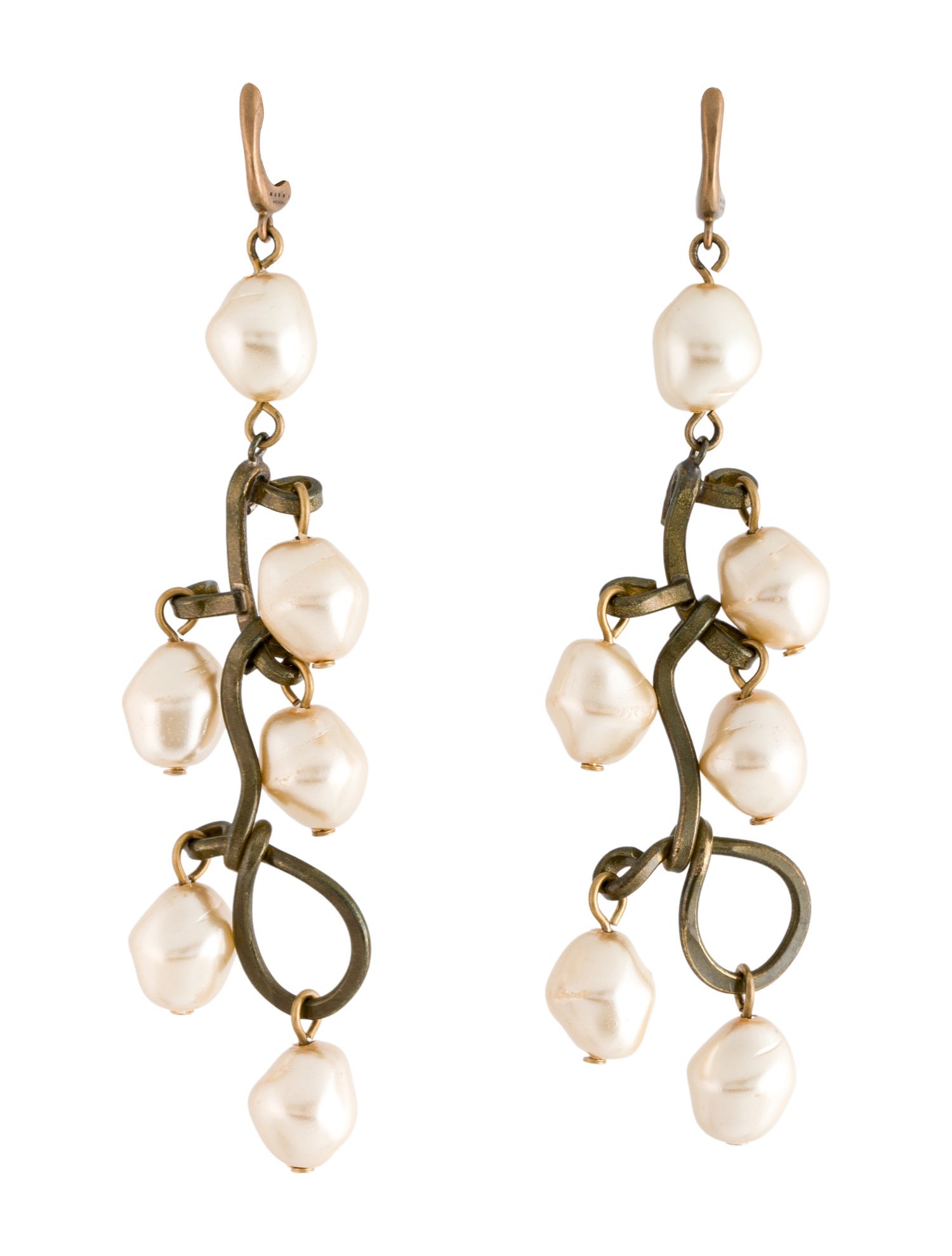 Marni Faux Pearl Drop Earrings