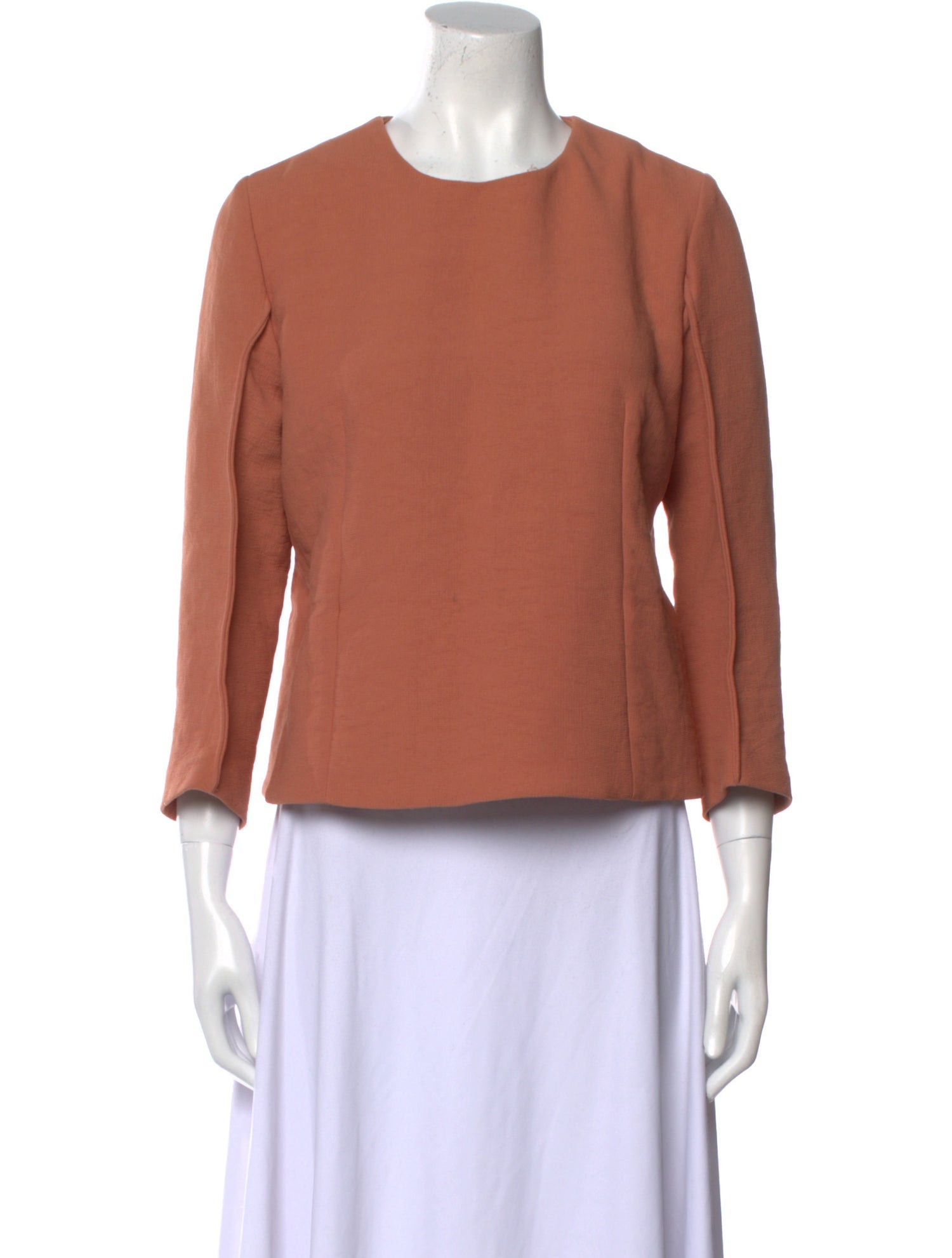 Marni Crew Neck Three-Quarter Sleeve Top