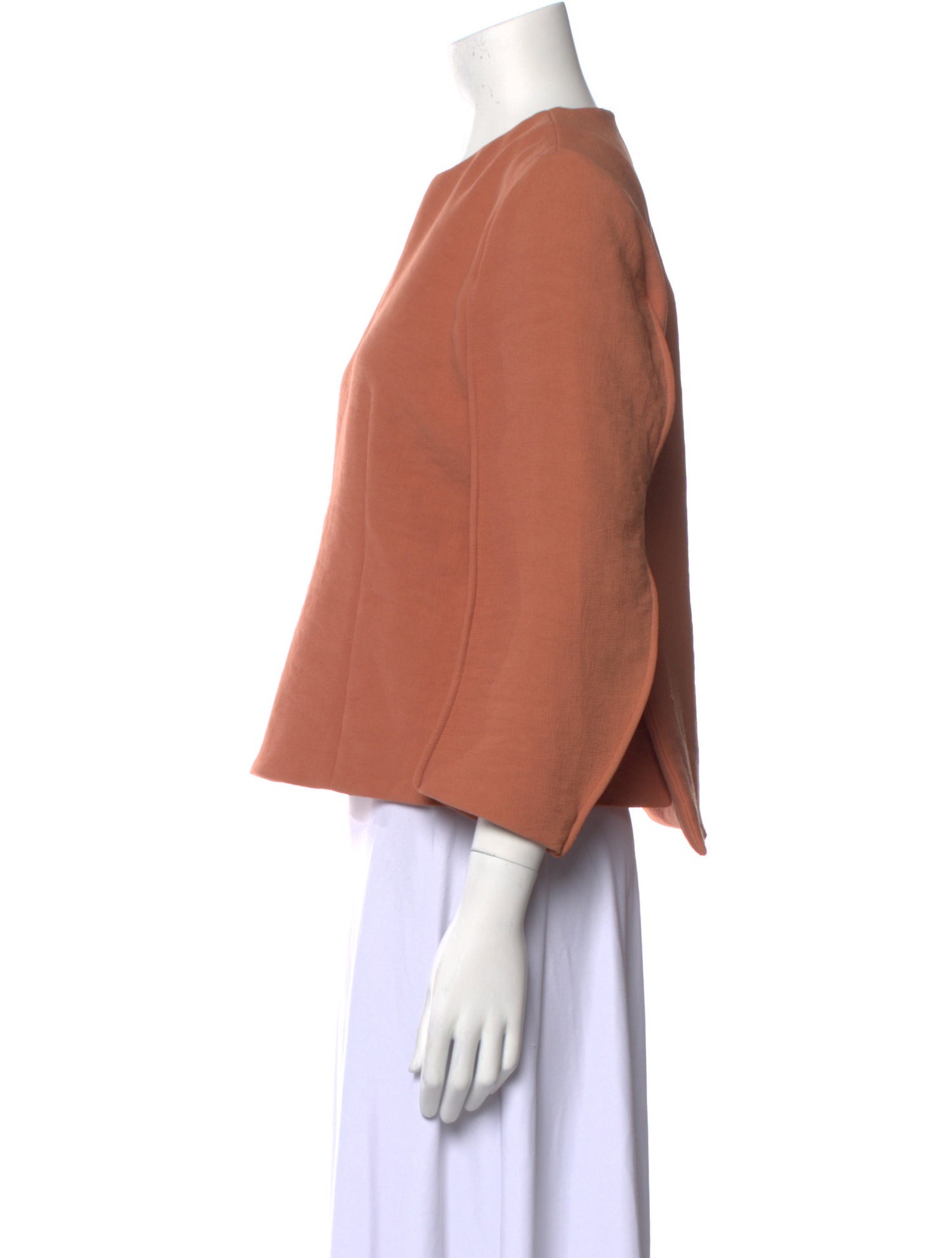 Marni Crew Neck Three-Quarter Sleeve Top