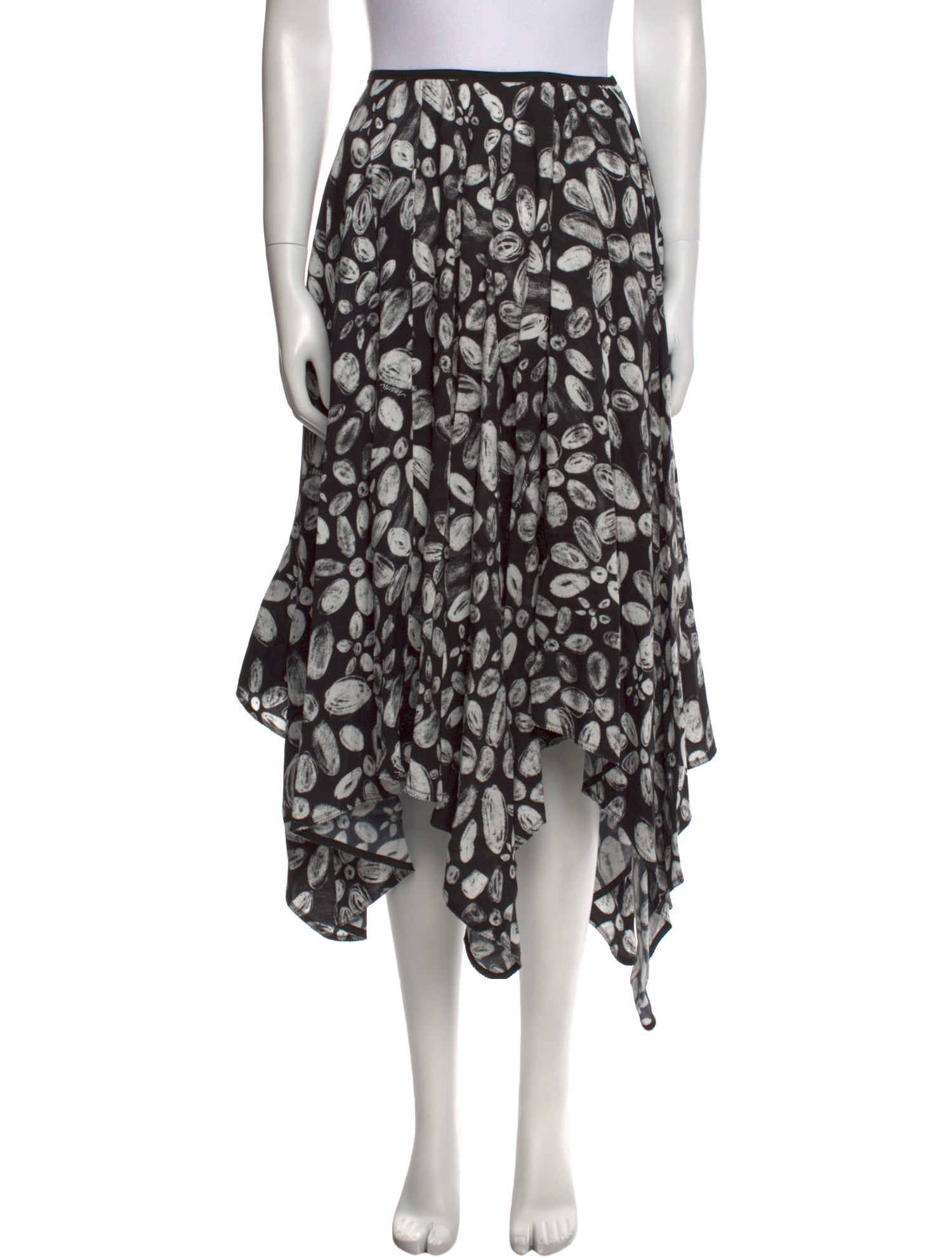 Marni Silk Midi Length Skirt