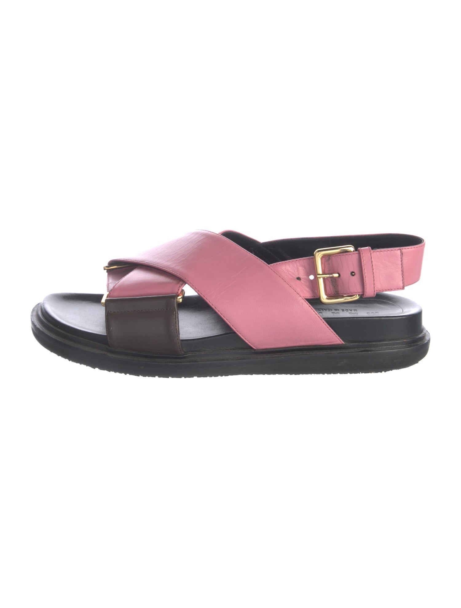 Marni Leather Slingback Sandals