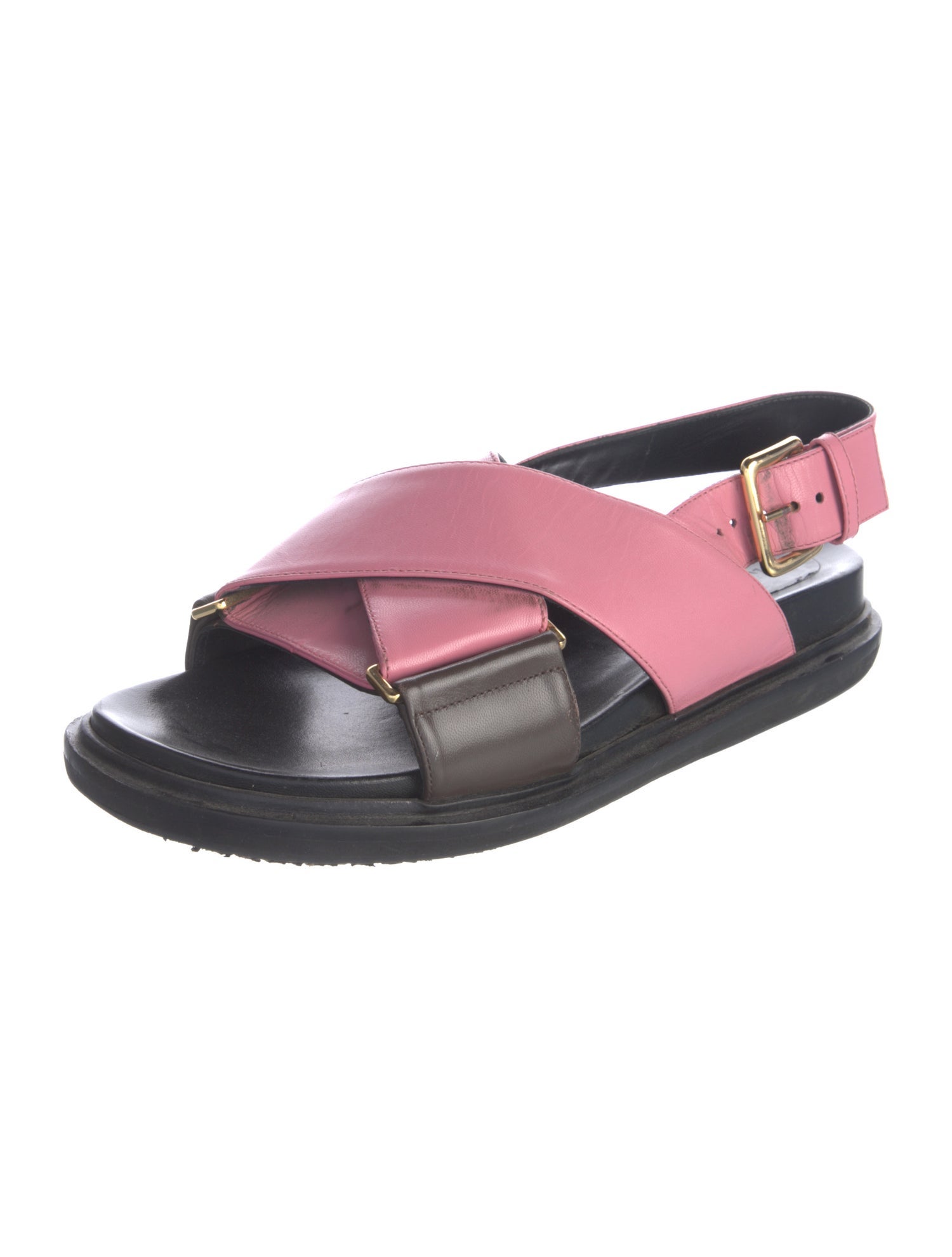 Marni Leather Slingback Sandals