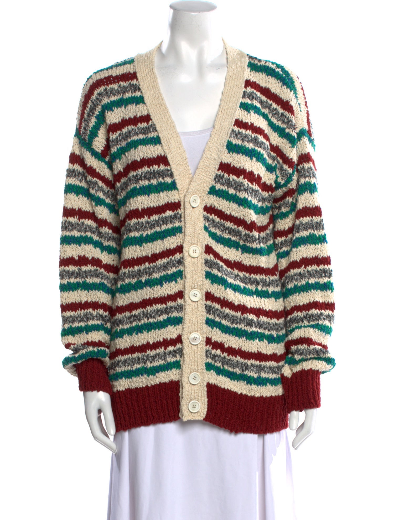 Marni Striped V-Neck Tunic