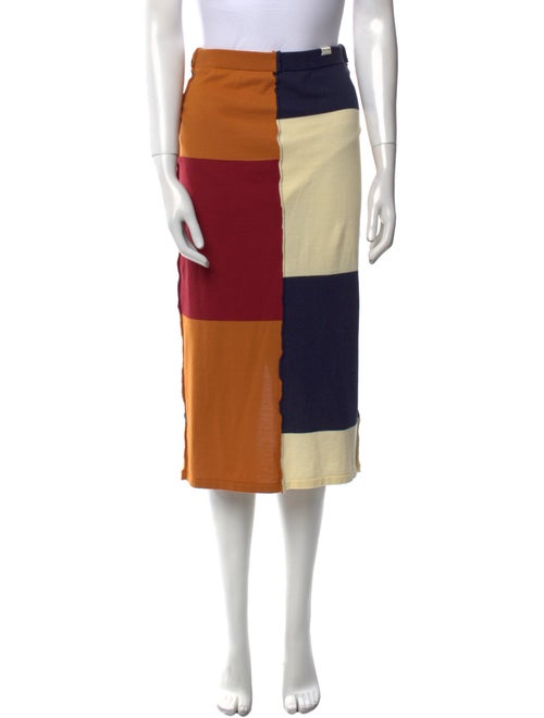Marni Colorblock Pattern Midi Length Skirt
