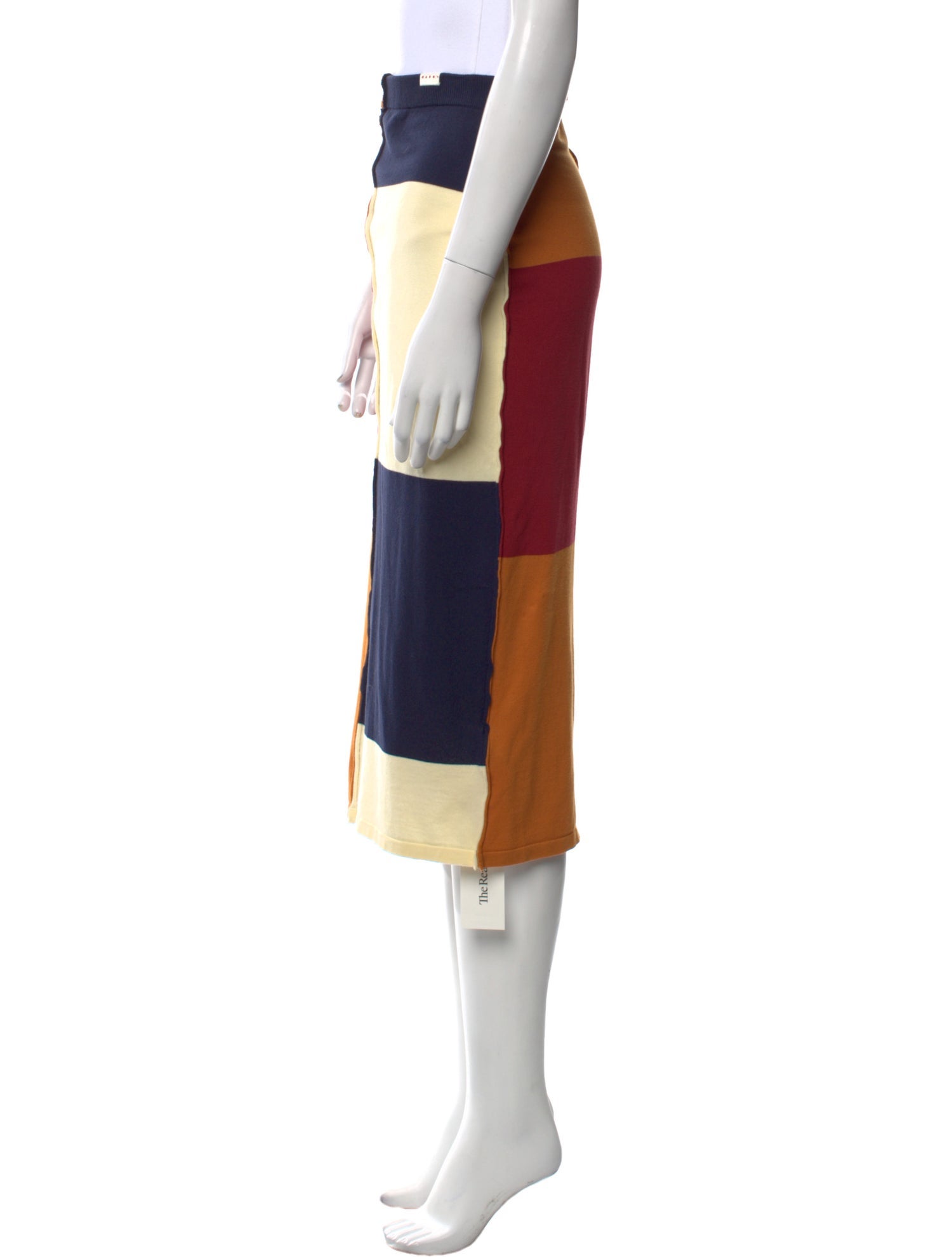Marni Colorblock Pattern Midi Length Skirt