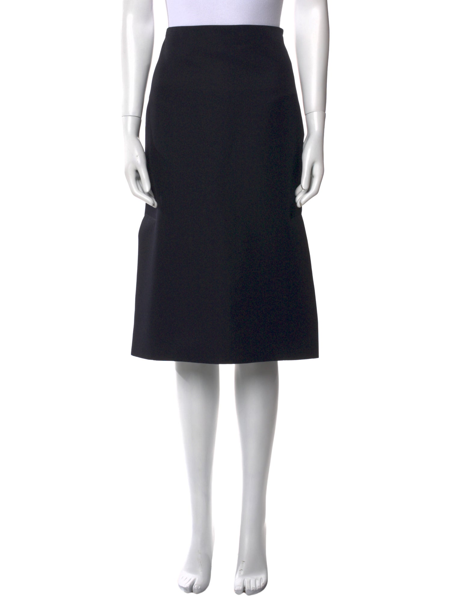 Marni Raw-Edge Trim Knee-Length Skirt