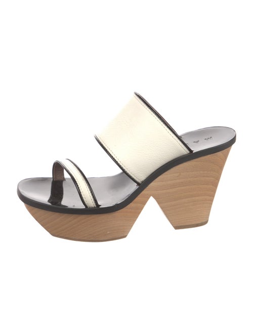 Marni Leather Colorblock Pattern Slides