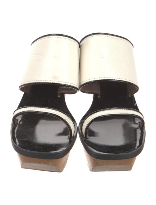 Marni Leather Colorblock Pattern Slides