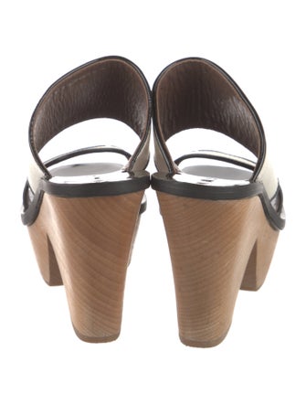 Marni Leather Colorblock Pattern Slides