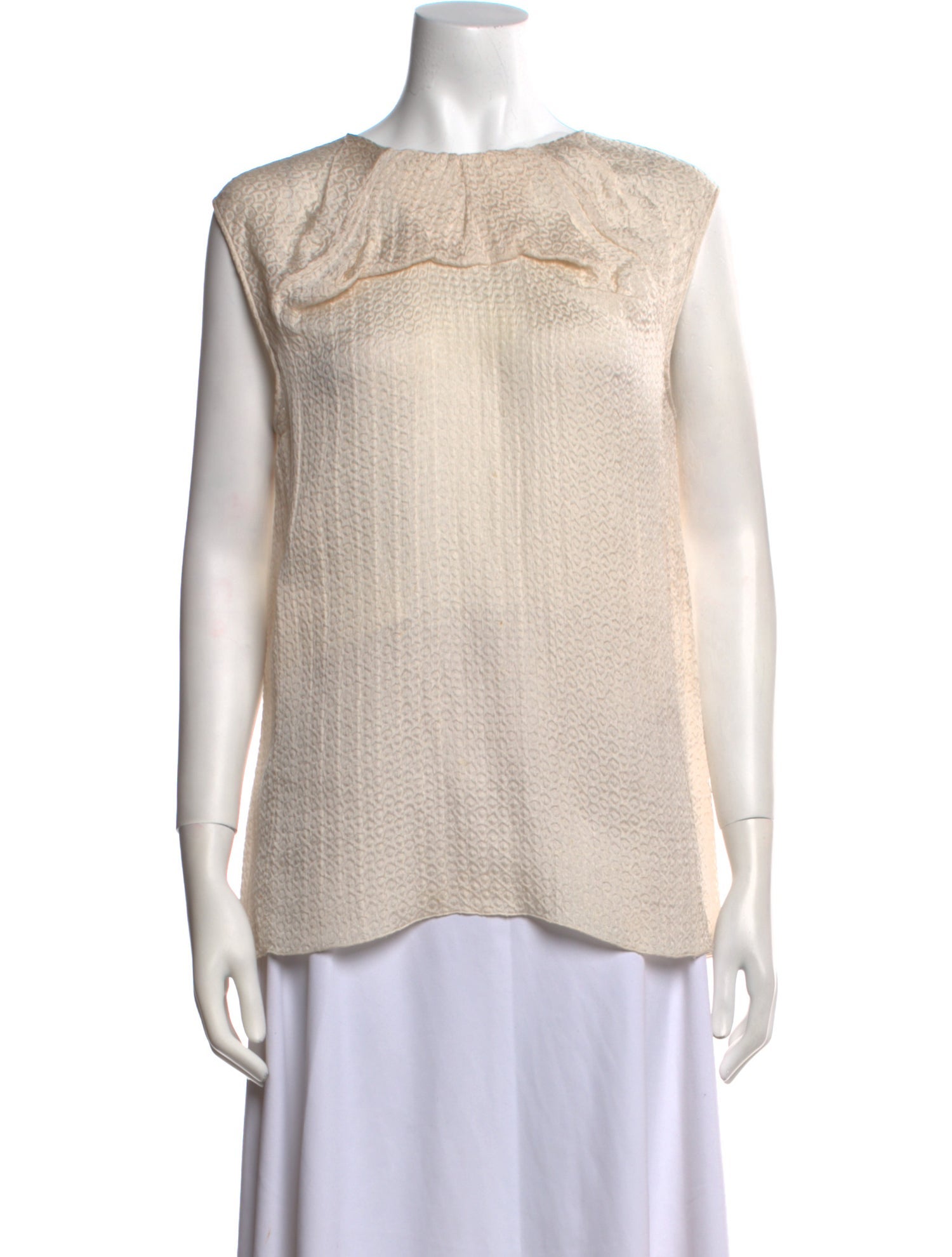 Marni Silk Bateau Neckline Top