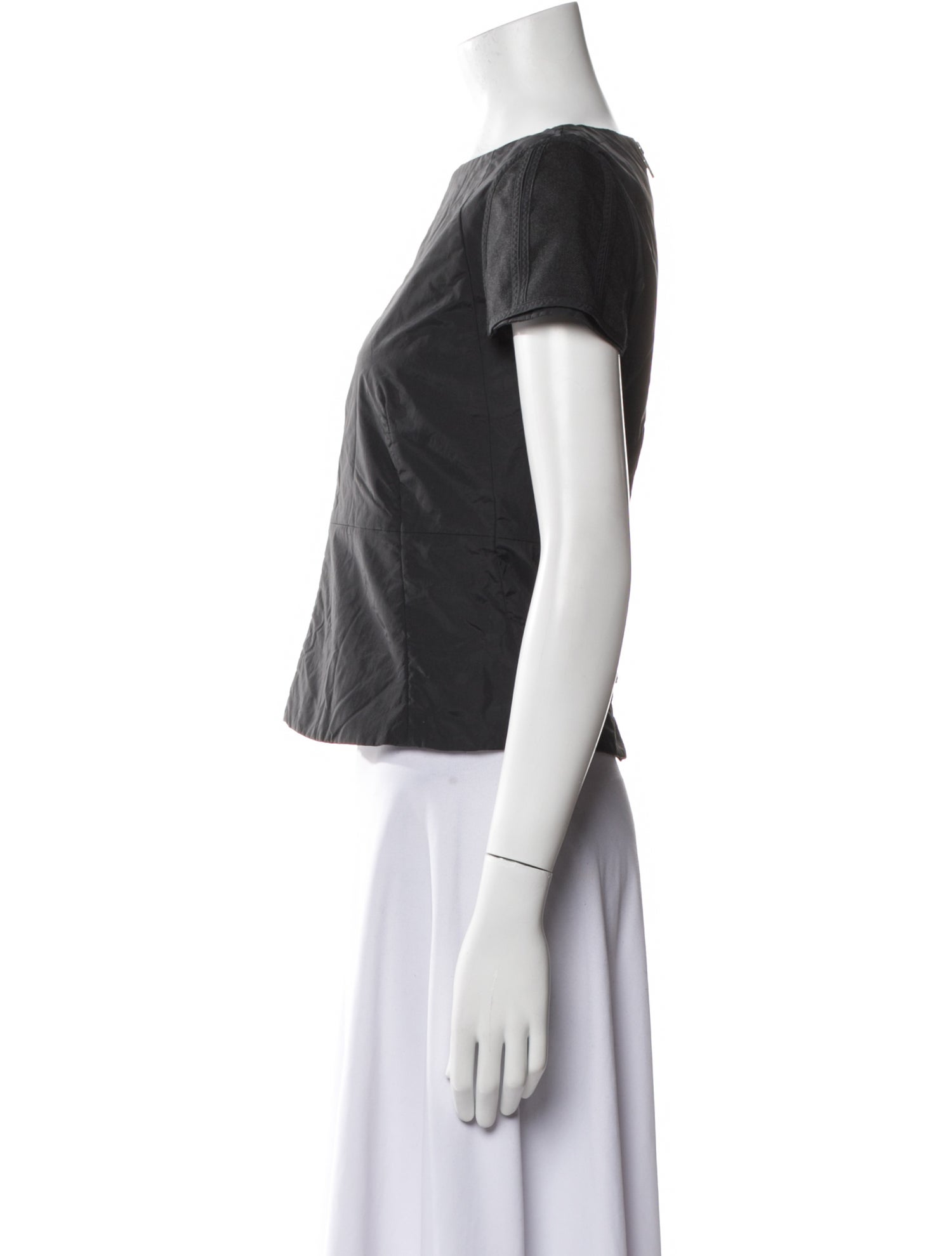 Marni Bateau Neckline Short Sleeve Top