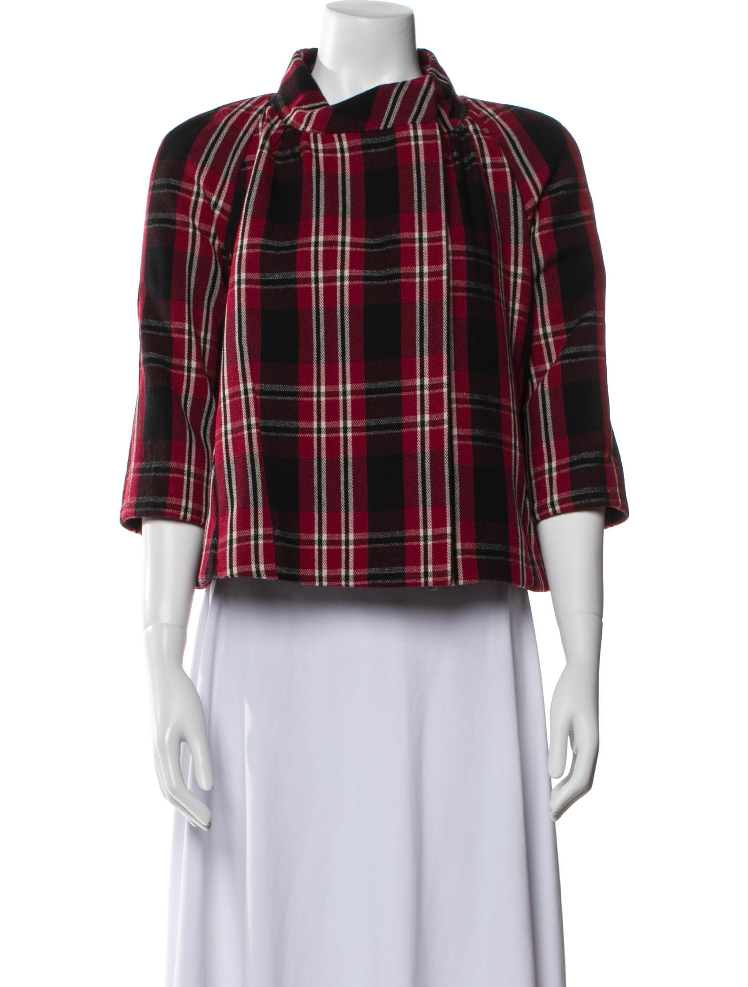 Marni Plaid Print Blazer