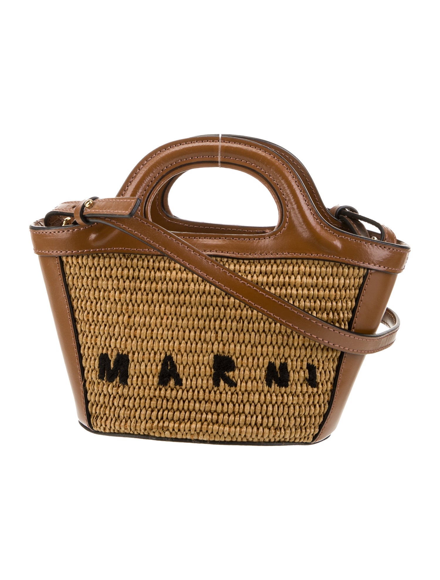 Marni Raffia Top Handle Bag
