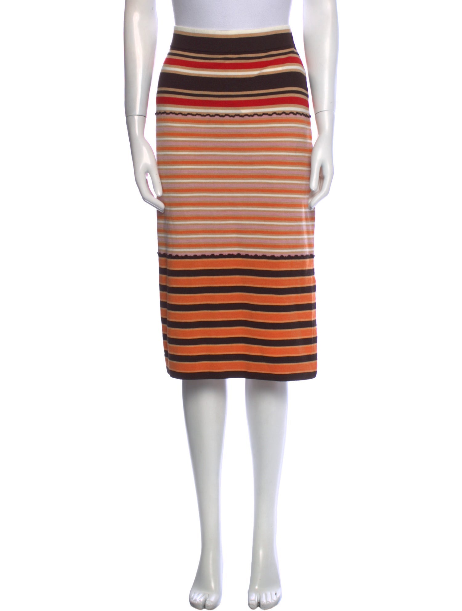 Marni Striped Knee-Length Skirt w/ Tags