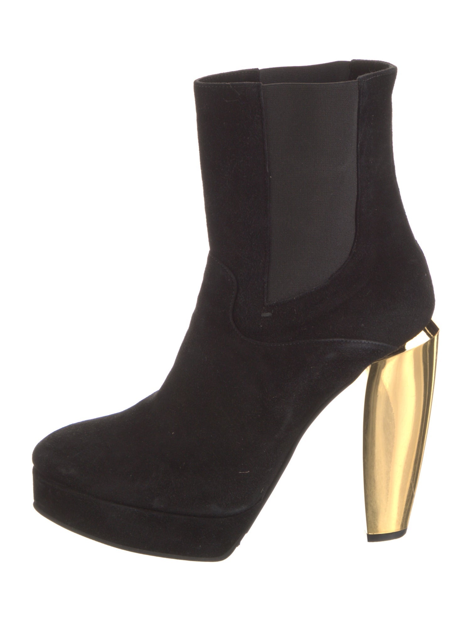 Marni Suede Colorblock Pattern Sock Boots