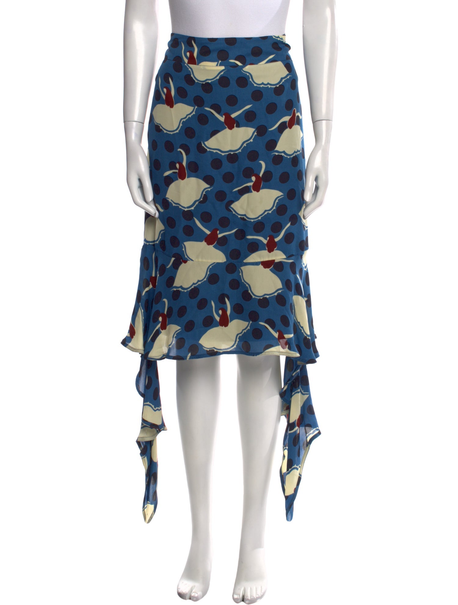 Marni Silk Knee-Length Skirt