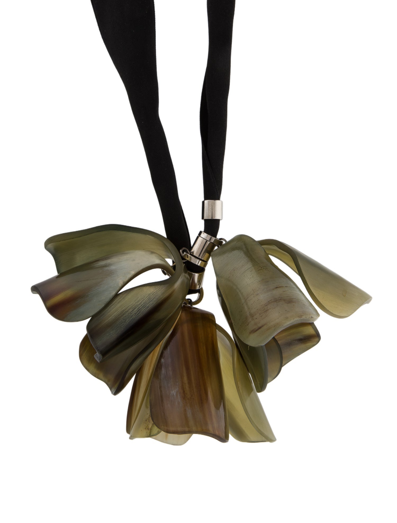 Marni Horn Flower Pendant Necklace