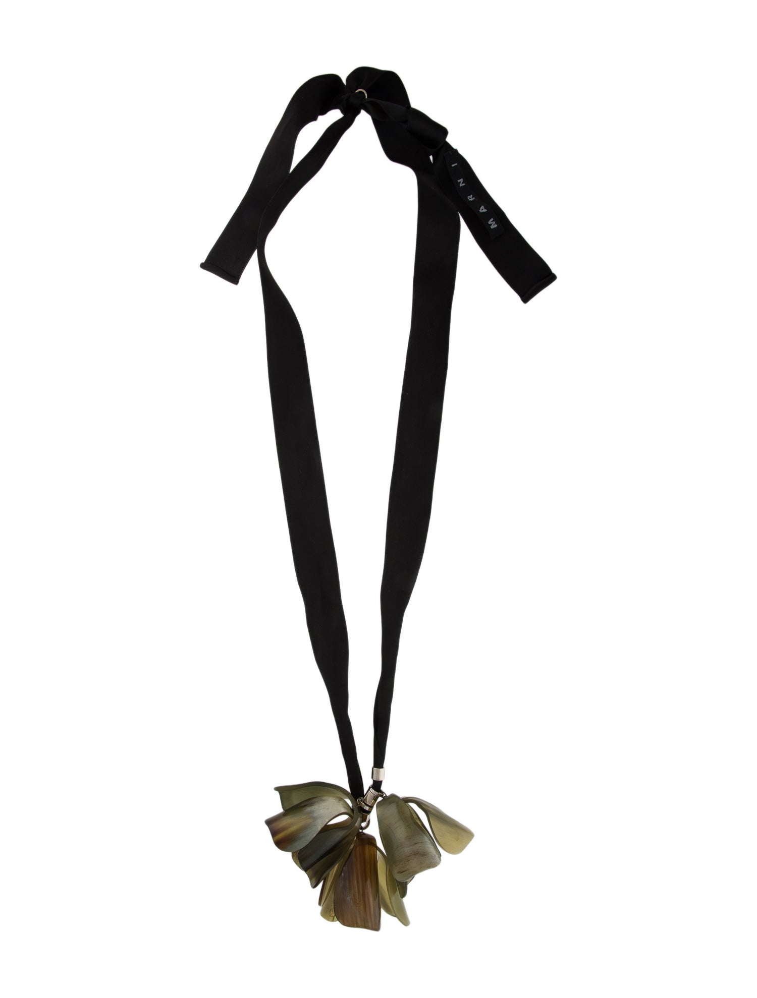 Marni Horn Flower Pendant Necklace
