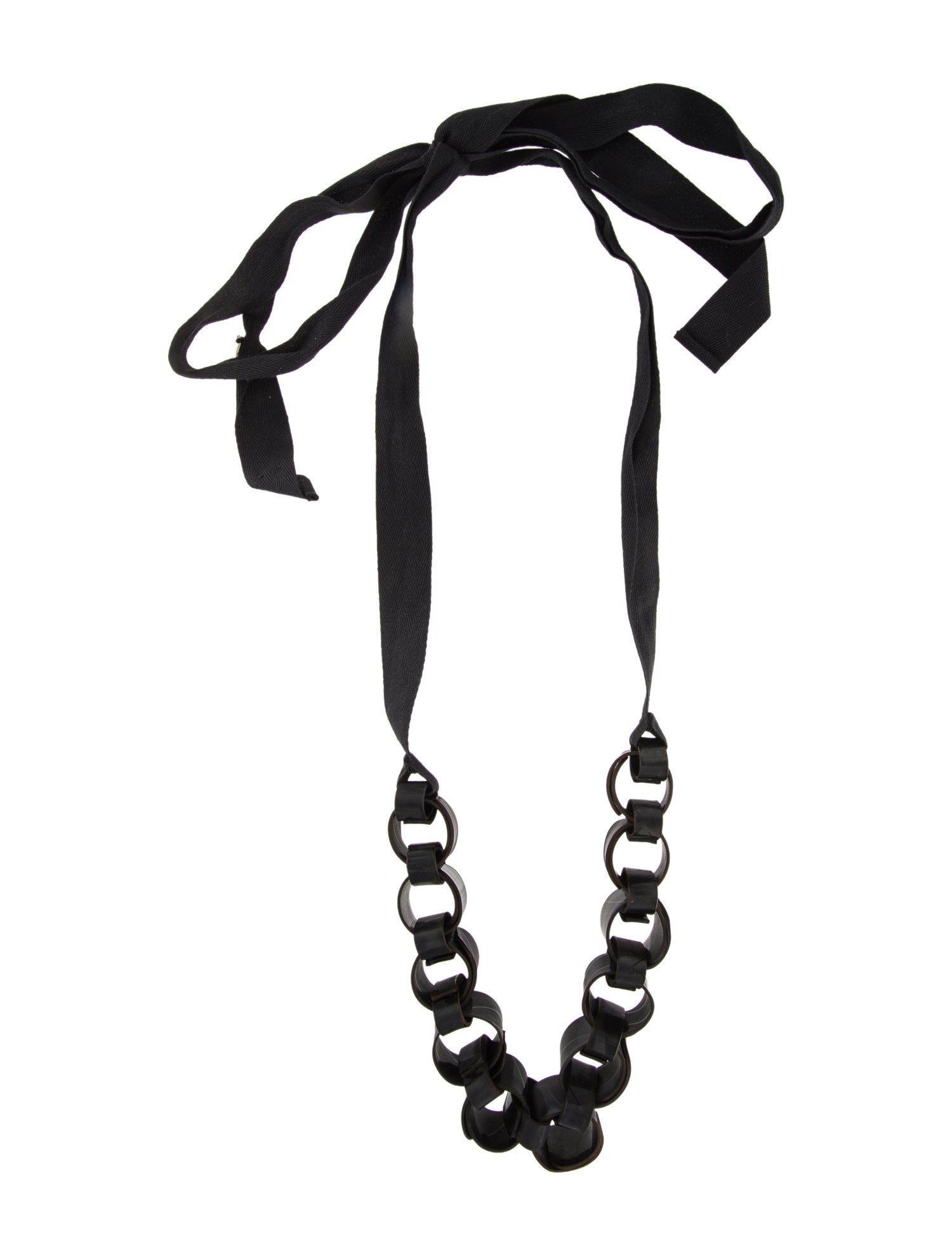 Marni Ribbon & Resin Necklace