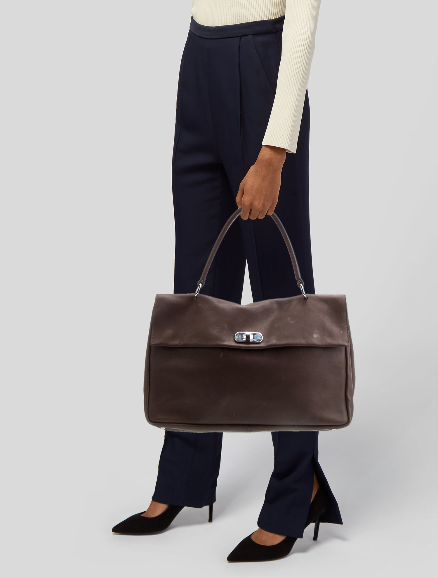 Marni Leather Top Handle Bag