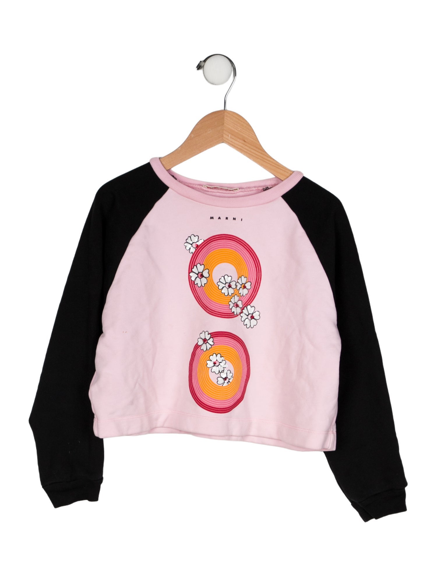Marni Girls' Graphic Printed Long Sleeve Sweatshirt