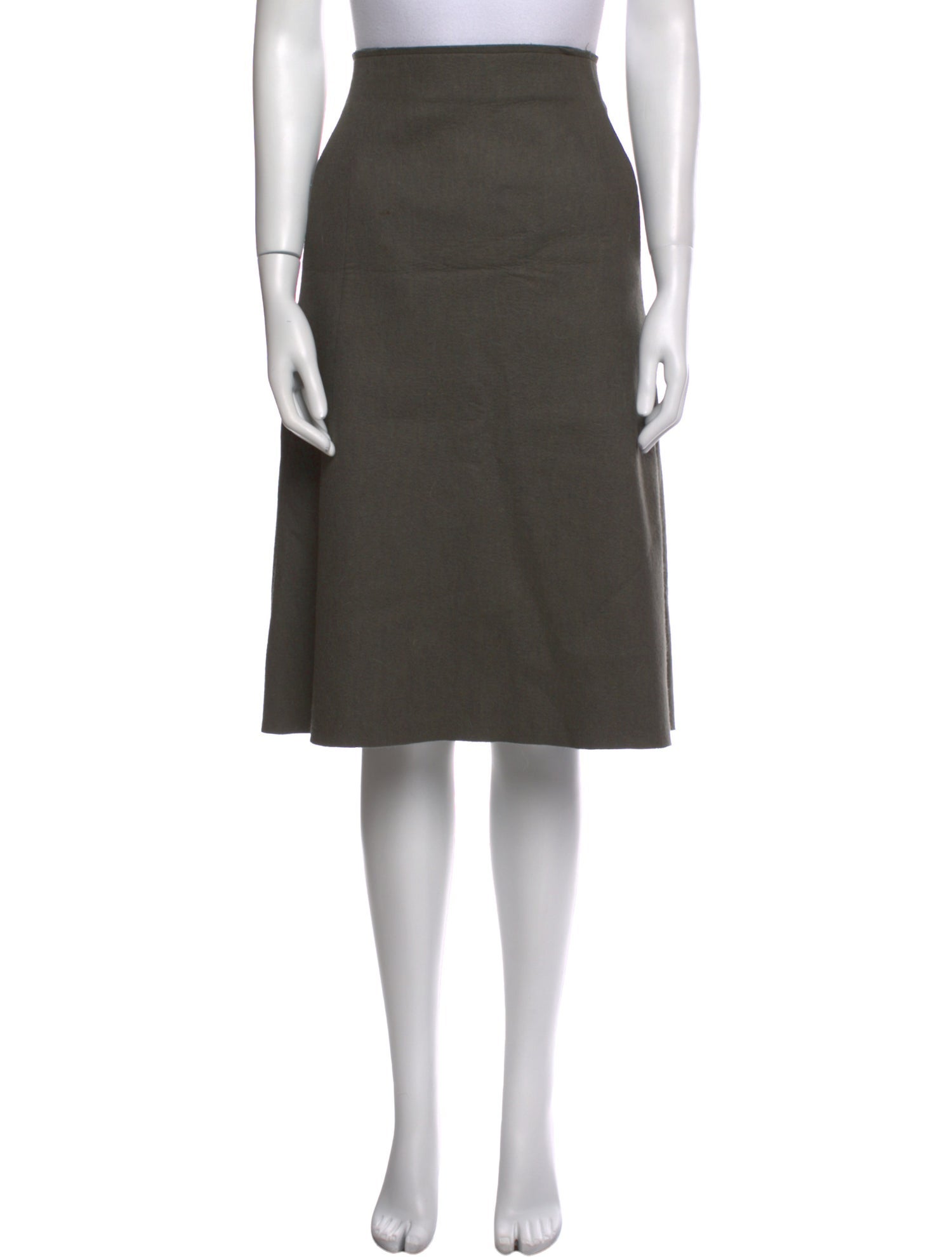 Marni Raw-Edge Trim Knee-Length Skirt