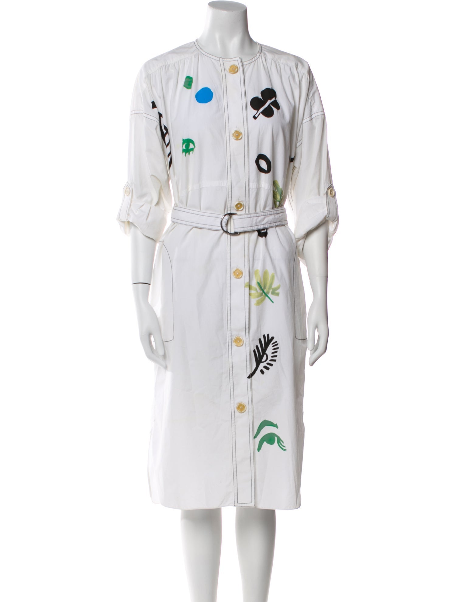 Marni Printed Midi Length Dress