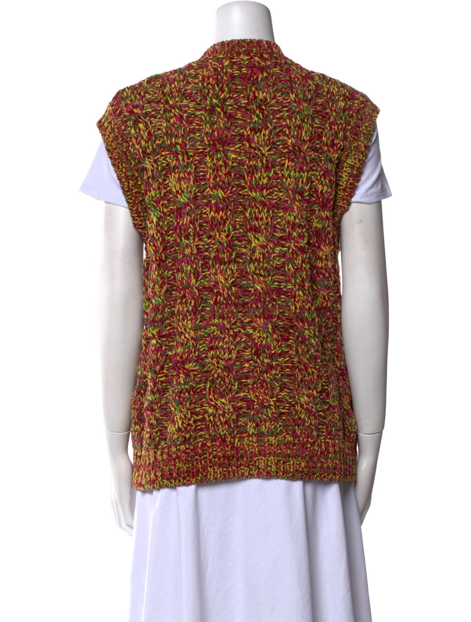 Marni Printed V-Neck Sweater