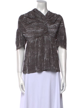 Marni Cowl Neck Short Sleeve Top