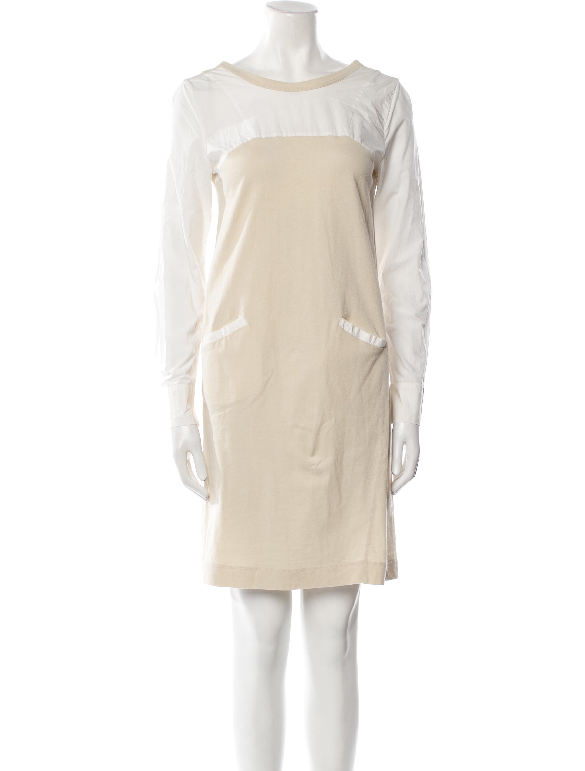 Marni Bateau Neckline Mini Dress