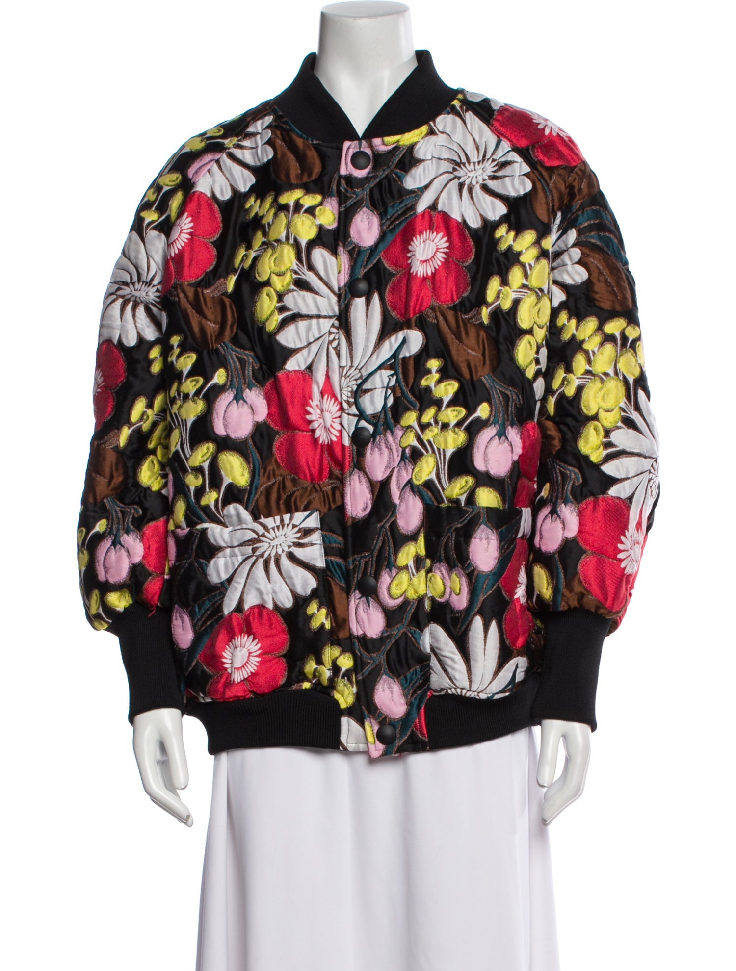 Marni Floral Print Bomber Jacket