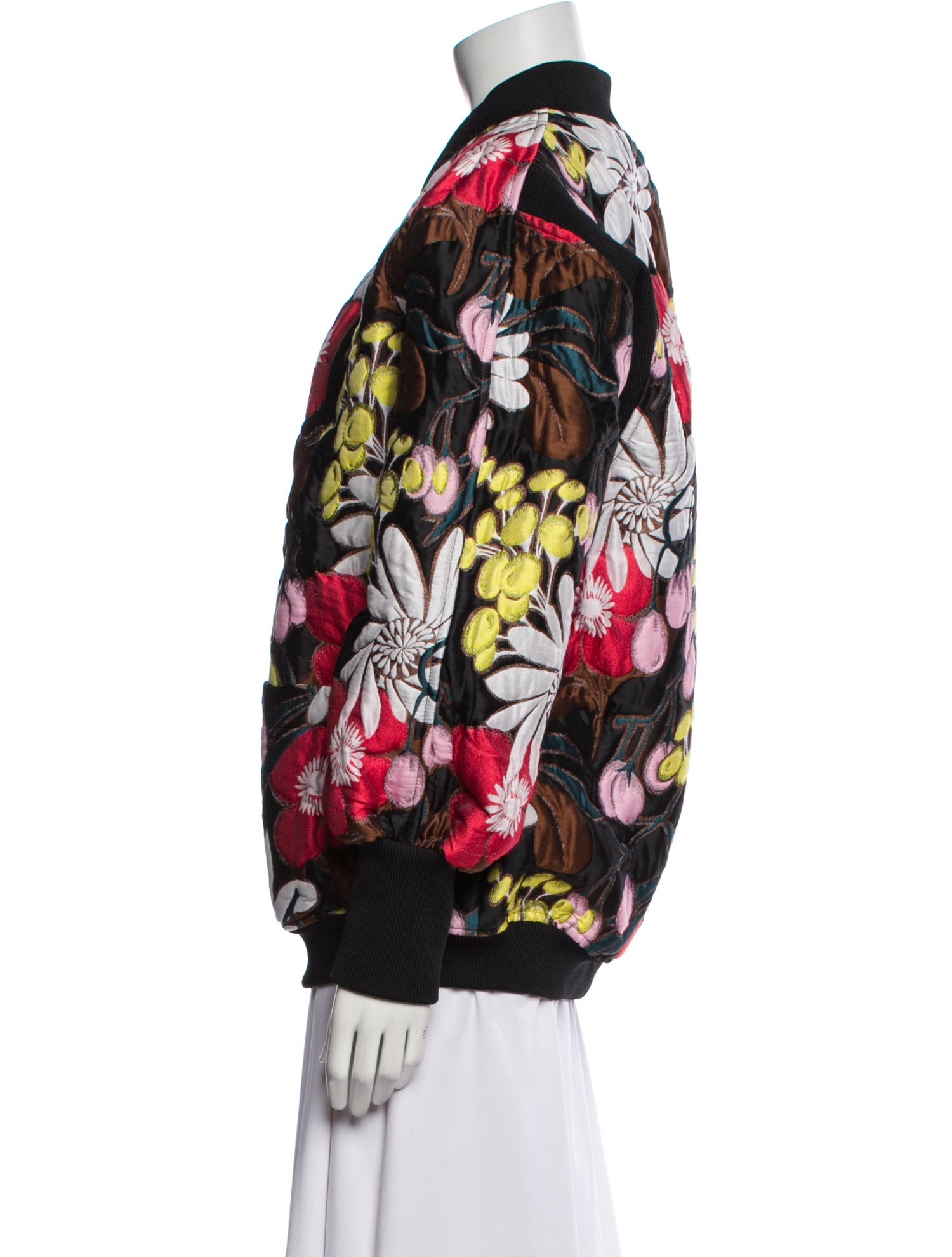 Marni Floral Print Bomber Jacket