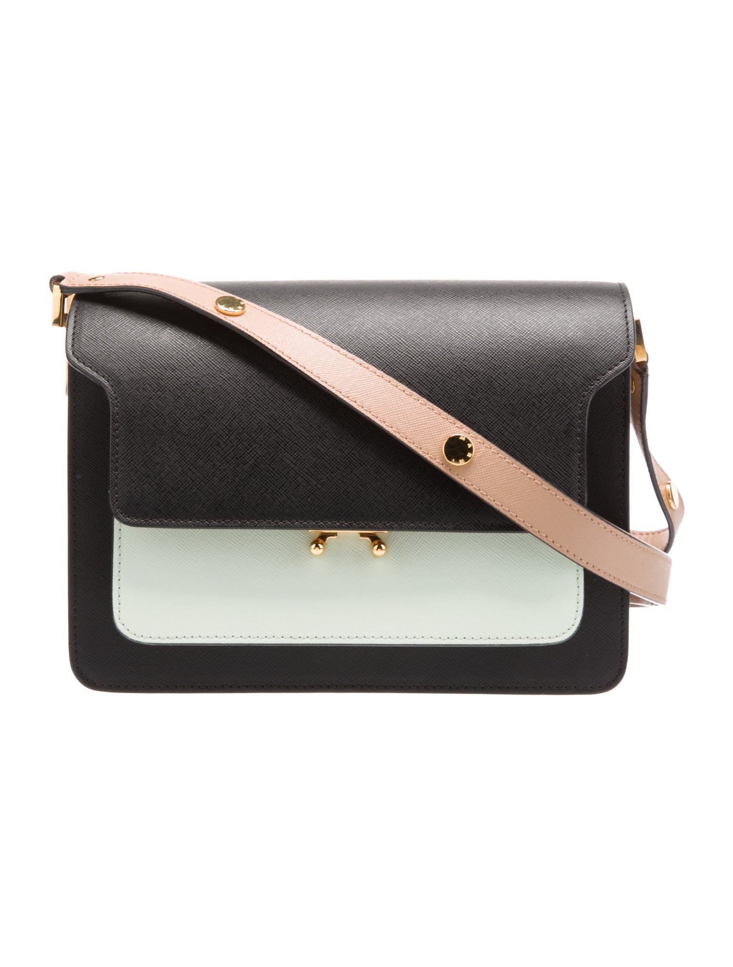 Marni Saffiano Leather Shoulder Bag