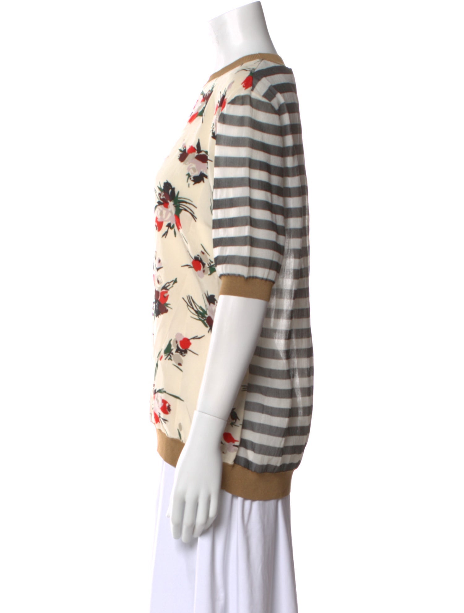 Marni Silk Floral Print T-Shirt