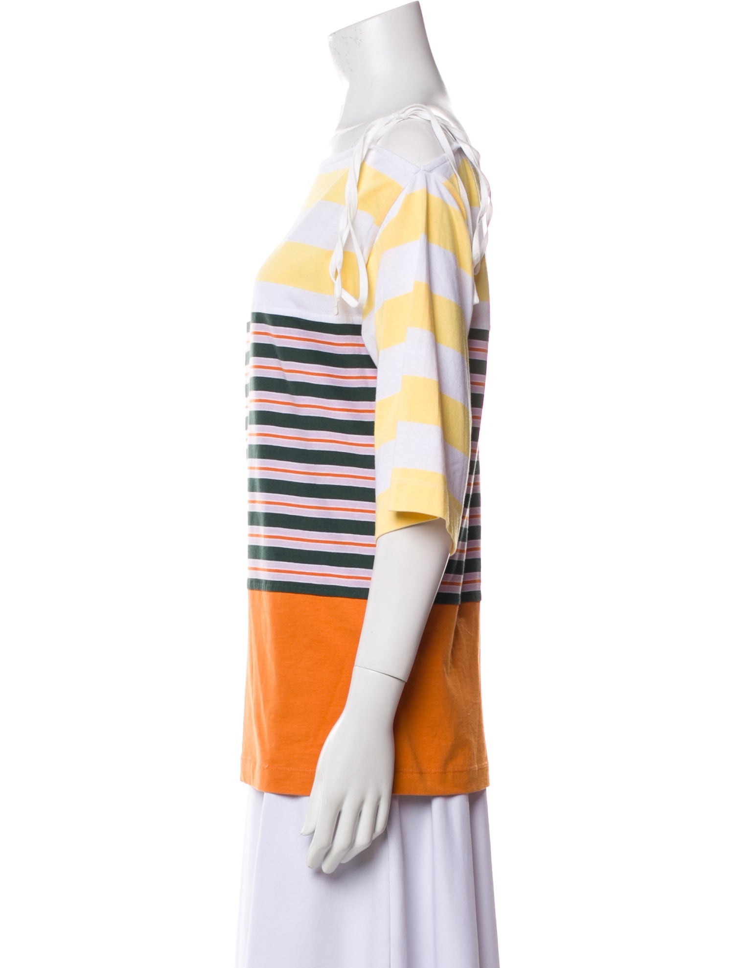 Marni Striped Square Neckline Tunic