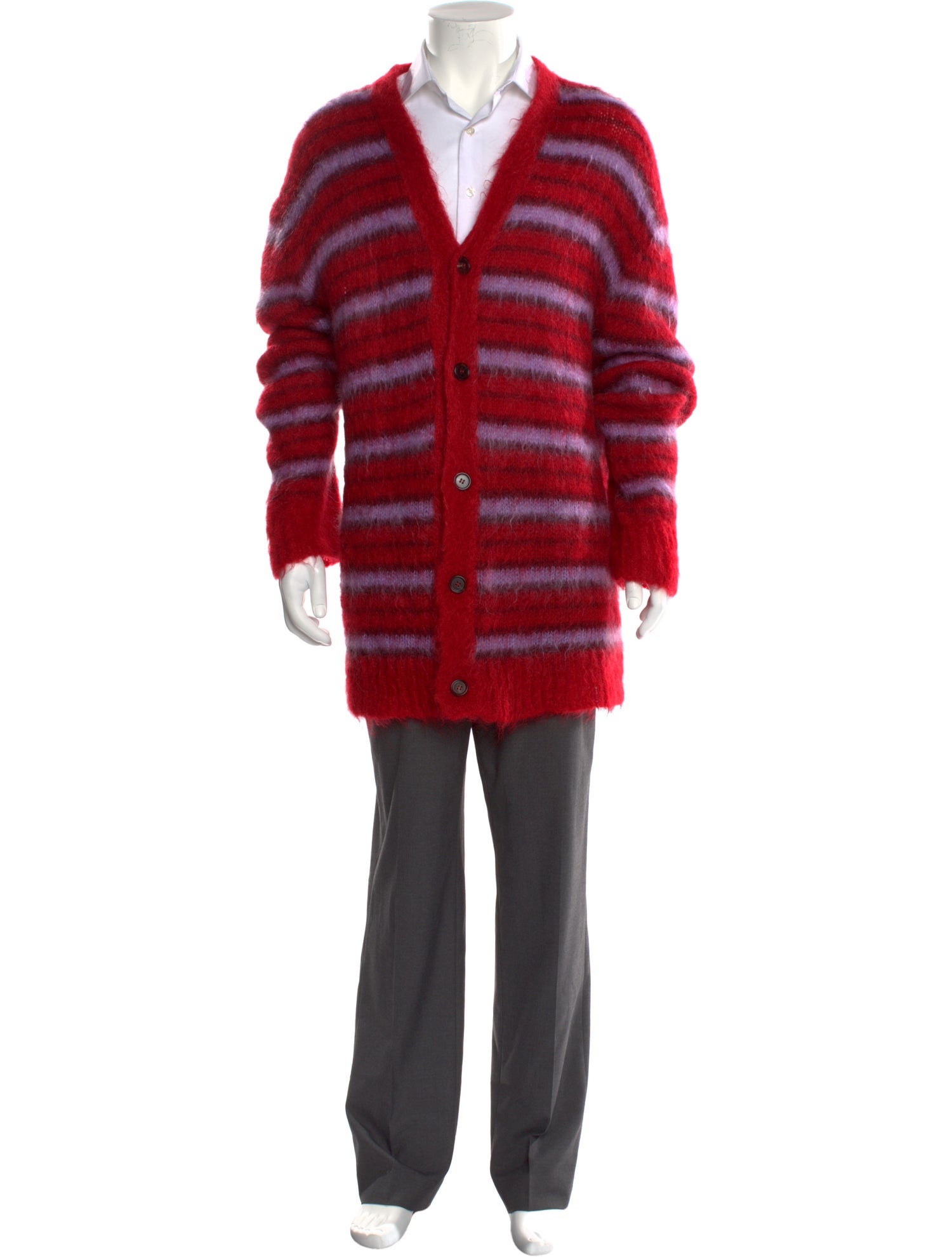 Marni Mohair Striped Cardigan
